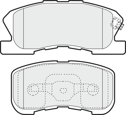 APEC PD3511 - Комплект спирачно феродо, дискови спирачки vvparts.bg