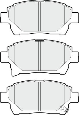 APEC PD3581 - Комплект спирачно феродо, дискови спирачки vvparts.bg