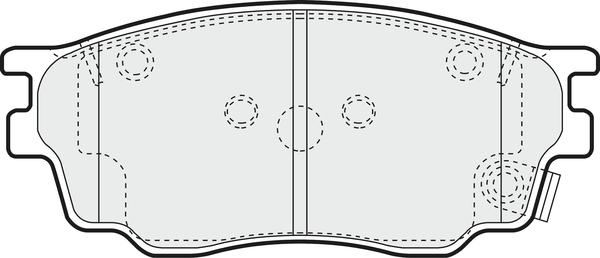 APEC PD3539 - Комплект спирачно феродо, дискови спирачки vvparts.bg