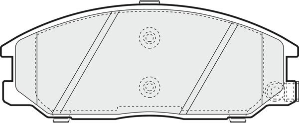 APEC PD3534 - Комплект спирачно феродо, дискови спирачки vvparts.bg