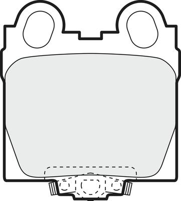 APEC PD3526 - Комплект спирачно феродо, дискови спирачки vvparts.bg