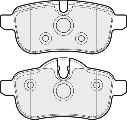 APEC PD3699 - Комплект спирачно феродо, дискови спирачки vvparts.bg