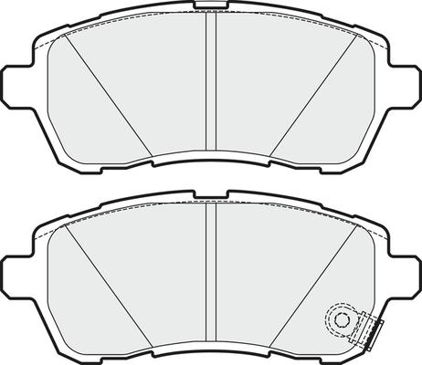 APEC PD3663 - Комплект спирачно феродо, дискови спирачки vvparts.bg