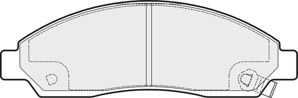 APEC PD3609 - Комплект спирачно феродо, дискови спирачки vvparts.bg