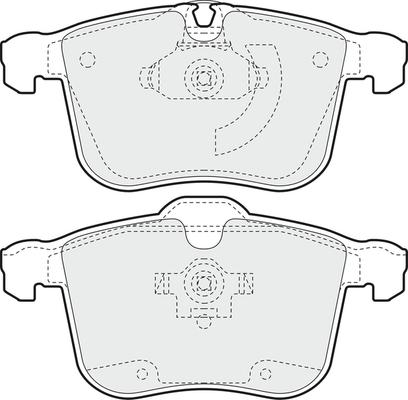 APEC PD3600 - Комплект спирачно феродо, дискови спирачки vvparts.bg