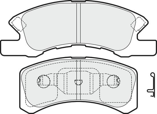 APEC PD3614 - Комплект спирачно феродо, дискови спирачки vvparts.bg