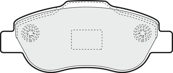 APEC PD3610 - Комплект спирачно феродо, дискови спирачки vvparts.bg