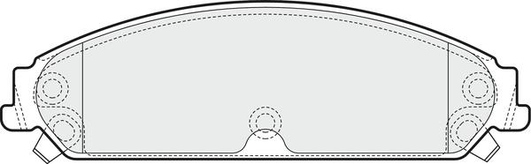 APEC PD3617 - Комплект спирачно феродо, дискови спирачки vvparts.bg