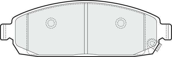 APEC PD3627 - Комплект спирачно феродо, дискови спирачки vvparts.bg