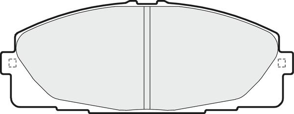 APEC PD3677 - Комплект спирачно феродо, дискови спирачки vvparts.bg