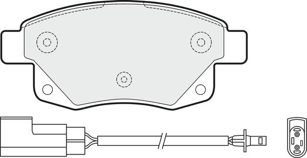 APEC PD3095 - Комплект спирачно феродо, дискови спирачки vvparts.bg