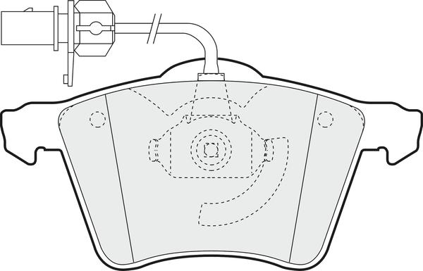 APEC PD3046 - Комплект спирачно феродо, дискови спирачки vvparts.bg