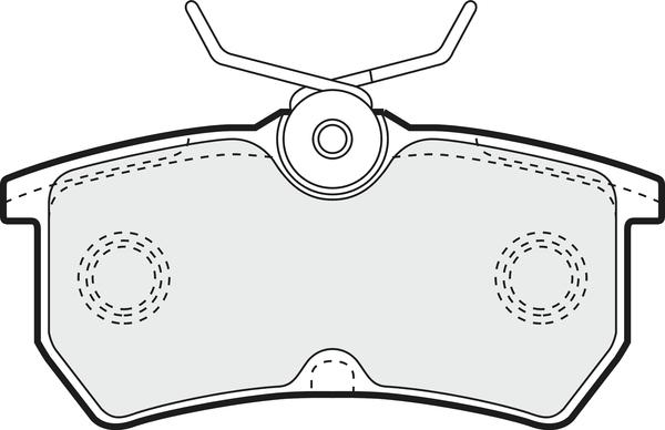 APEC PD3040 - Комплект спирачно феродо, дискови спирачки vvparts.bg