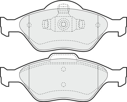 APEC PD3048 - Комплект спирачно феродо, дискови спирачки vvparts.bg