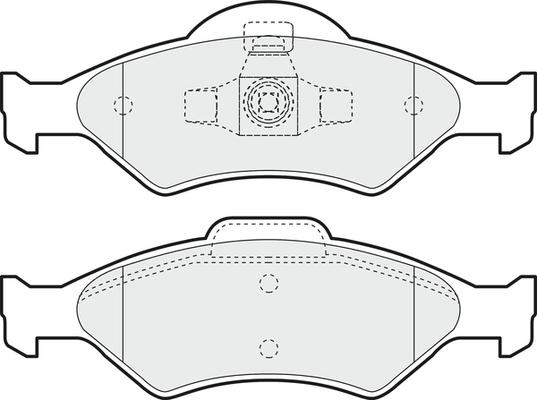 VECO VA727 - Комплект спирачно феродо, дискови спирачки vvparts.bg