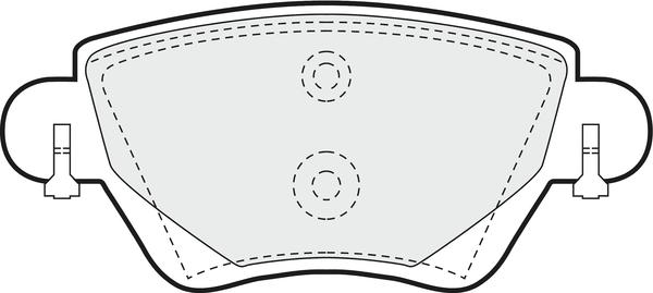 APEC PD3054 - Комплект спирачно феродо, дискови спирачки vvparts.bg