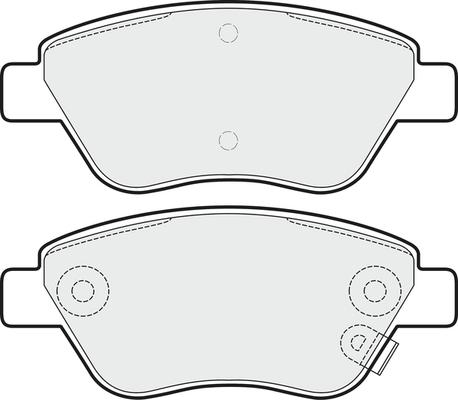 APEC PD3064 - Комплект спирачно феродо, дискови спирачки vvparts.bg