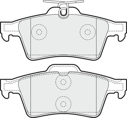 APEC PD3061 - Комплект спирачно феродо, дискови спирачки vvparts.bg