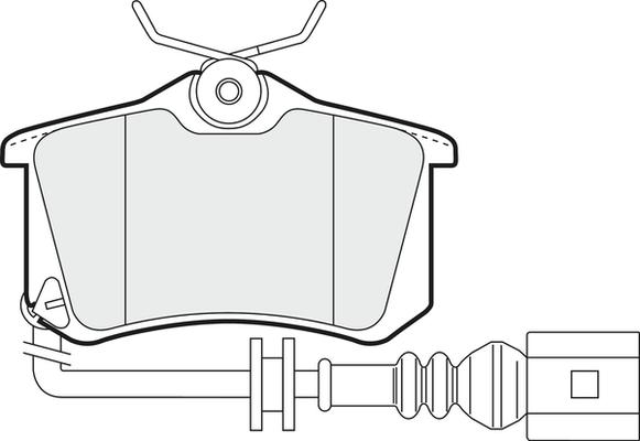 APEC PD3007 - Комплект спирачно феродо, дискови спирачки vvparts.bg