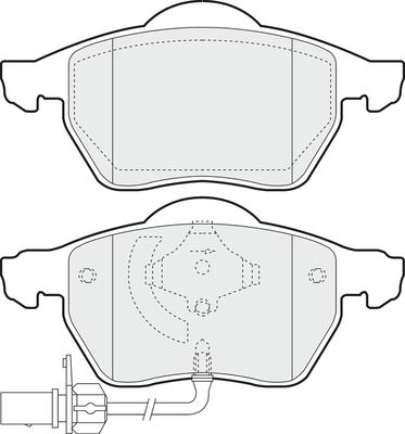 APEC PD3015 - Комплект спирачно феродо, дискови спирачки vvparts.bg