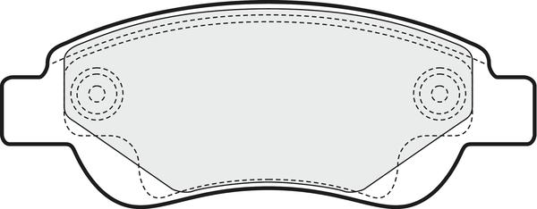 APEC PD3087 - Комплект спирачно феродо, дискови спирачки vvparts.bg