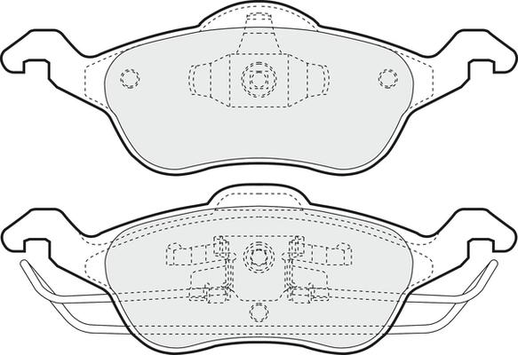 APEC PD3039 - Комплект спирачно феродо, дискови спирачки vvparts.bg