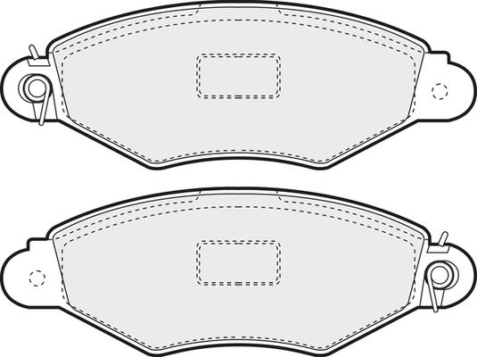 APEC PD3035 - Комплект спирачно феродо, дискови спирачки vvparts.bg