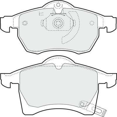 APEC PD3037 - Комплект спирачно феродо, дискови спирачки vvparts.bg