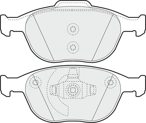 APEC PD3074 - Комплект спирачно феродо, дискови спирачки vvparts.bg