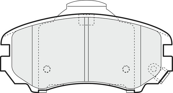 APEC PD3194 - Комплект спирачно феродо, дискови спирачки vvparts.bg