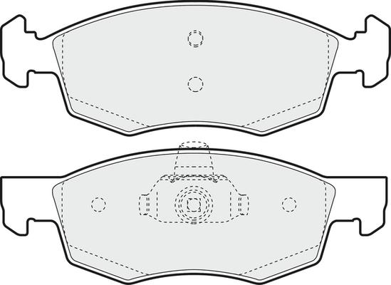 APEC PD3153 - Комплект спирачно феродо, дискови спирачки vvparts.bg