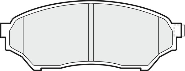 APEC PD3162 - Комплект спирачно феродо, дискови спирачки vvparts.bg