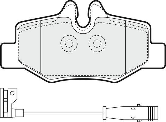 APEC PD3106 - Комплект спирачно феродо, дискови спирачки vvparts.bg