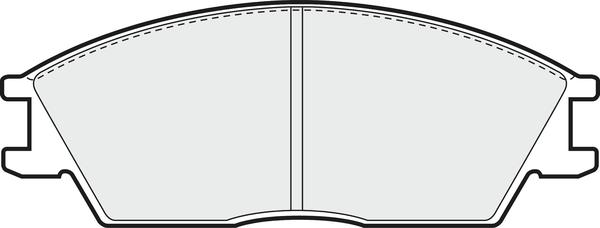 APEC PD3103 - Комплект спирачно феродо, дискови спирачки vvparts.bg