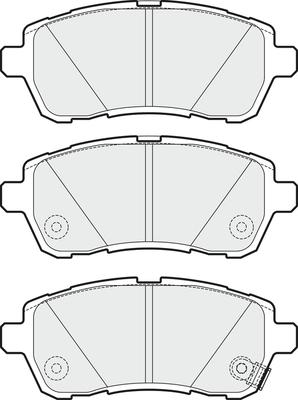 APEC PD3116 - Комплект спирачно феродо, дискови спирачки vvparts.bg