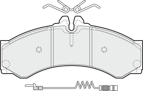 Mercedes-Benz 0004237110 - Комплект спирачно феродо, дискови спирачки vvparts.bg