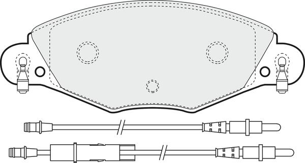 APEC PD3184 - Комплект спирачно феродо, дискови спирачки vvparts.bg