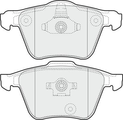 APEC PD3188 - Комплект спирачно феродо, дискови спирачки vvparts.bg