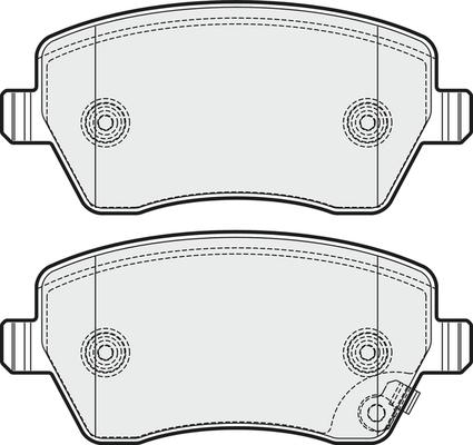 APEC PD3135 - Комплект спирачно феродо, дискови спирачки vvparts.bg