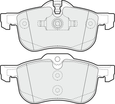 APEC PD3132 - Комплект спирачно феродо, дискови спирачки vvparts.bg