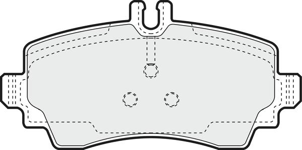 APEC PD3125 - Комплект спирачно феродо, дискови спирачки vvparts.bg