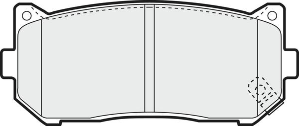 APEC PD3175 - Комплект спирачно феродо, дискови спирачки vvparts.bg