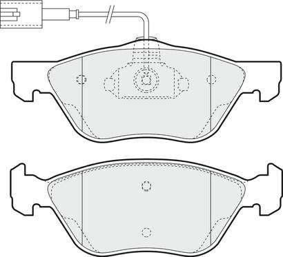 APEC PD3172 - Комплект спирачно феродо, дискови спирачки vvparts.bg