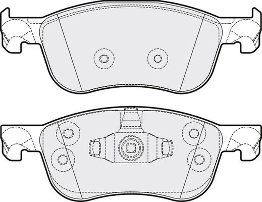 APEC PD3893 - Комплект спирачно феродо, дискови спирачки vvparts.bg