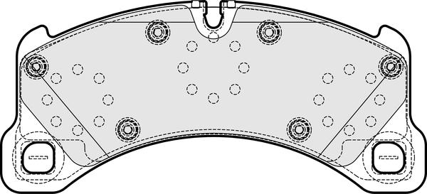 APEC PD3847 - Комплект спирачно феродо, дискови спирачки vvparts.bg