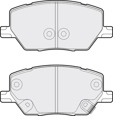 APEC PD3855 - Комплект спирачно феродо, дискови спирачки vvparts.bg