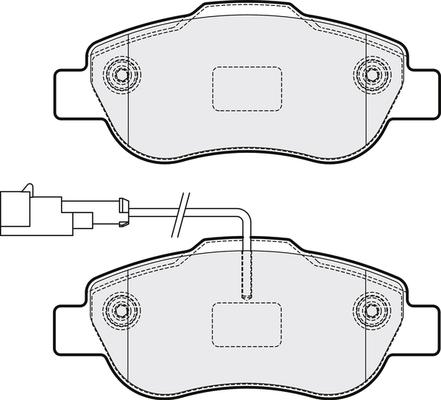 APEC PD3856 - Комплект спирачно феродо, дискови спирачки vvparts.bg