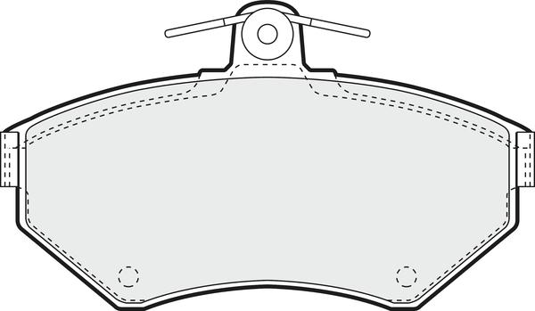 APEC PD3802 - Комплект спирачно феродо, дискови спирачки vvparts.bg