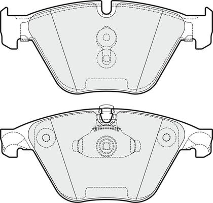 APEC PD3814 - Комплект спирачно феродо, дискови спирачки vvparts.bg