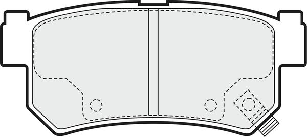 APEC PD3813 - Комплект спирачно феродо, дискови спирачки vvparts.bg